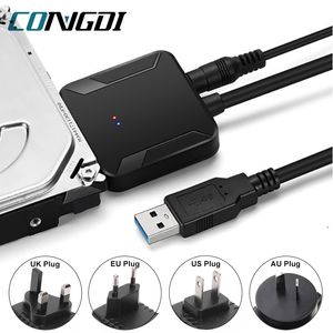 Adaptateurs pour ordinateur portable, chargeurs USB 3 0 vers Sata 3, câble convertisseur USB3 0 disque dur pour Samsung WD 2 5 3 5 HDD SSD 231018