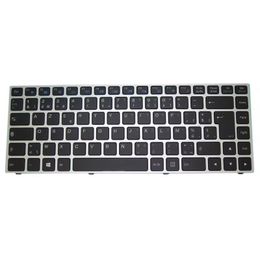 Laptop-verlichte toetsenbord voor Clevo P640 MP-13C26B0J4306 6-80-N13B0-241-1 België Be Silver Frame
