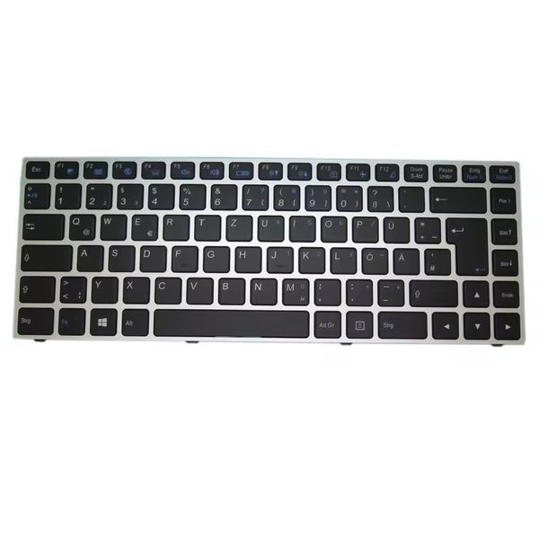 Clavier rétro-éclairé pour ordinateur portable pour Clevo P640 MP-13C26D0J4306 6-80-N13B0-071-1 Germ