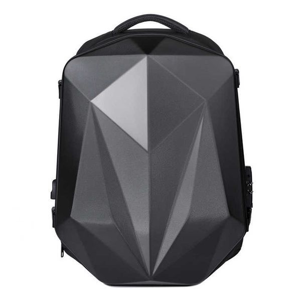 Mochila para computadora portátil para hombres 17.3 '' Bolsa con puerto USB de gran capacidad Estuche rígido Mochila para juegos Mochila de negocios con desplazamiento de diamante láser HKD230828