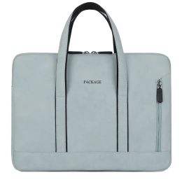Laptop Bag 13 14 15 15.6 Inch Handbag Women Notebook Bag for Macbook Pro Air 13 Case Xiaomi Asus PU Leather Luxury Computer Bag