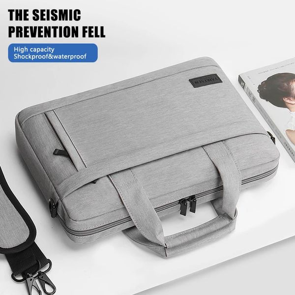 Sacoche pour ordinateur portable, étui de protection à bandoulière, étui de transport pour pro 13 14 15.6 17 pouces Air ASUS Dell, sac à main 231226