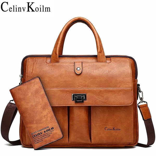 Bolsas para portátiles CLEINV KOILM Bolso de viaje de negocios Oficina Bolsa masculina para archivos A4 Maletín para hombre Tamaño grande 14 pulgadas Bolsa de asas 230828