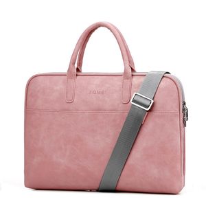 Bolsas para computadora portátil Bolsas para computadora portátil de cuero PU de moda para mujeres 14 15 15.6 17.3 pulgadas para Macbook air 13 Cuaderno impermeable portátil informal 230306