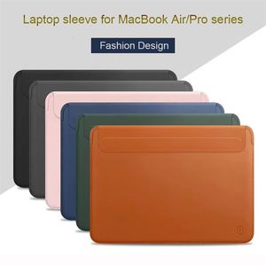 Laptoptassen Laptop Sleeve Case voor Air 13 M2 A2681 Ultradunne lederen notebooktas voor pro 16 14 Waterdichte laptoptas 231102