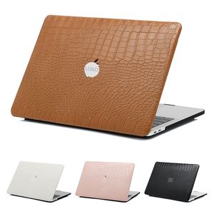 Laptoptassen Lederen laptoptas voor MacBook Air 13.3 Hard Cover M2 M1 Beschermhoes A2442 14 Pro Notebook PU Sticker Shell Skin 230306