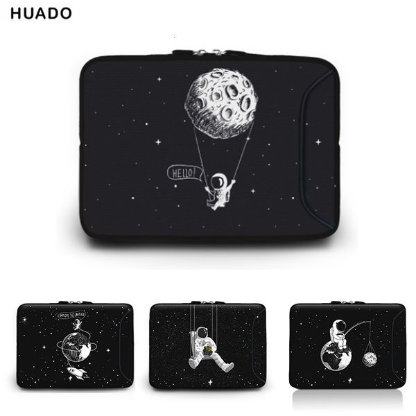 Bolsas para computadora portátil Funda de neopreno para computadora portátil Bolsa de 15.6 pulgadas Diseño de astronauta para HP Mac Chromebook11.6 13.3 14 17 17.3 Estuche con cremallera para netbook vender 230725