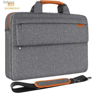 Laptoptassen Rugzak DOMISO Mutil-use laptophoes met schouderband voor 14 15,6 17,3 inch notebookcomputer Bedrijfsaktentas Messenger Bag YQ240111