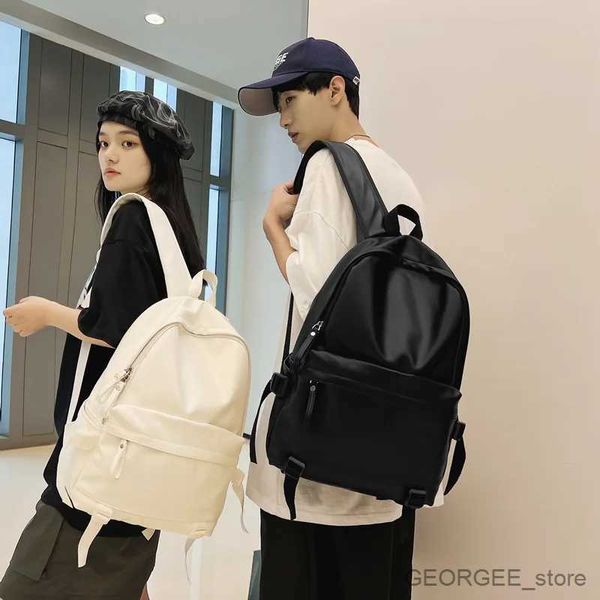 Cajas de laptop mochila Mochila de cuero PU de alta calidad mochila mochila blanca negra diseñador clásico paquete trasero bolso portátil de portátiles