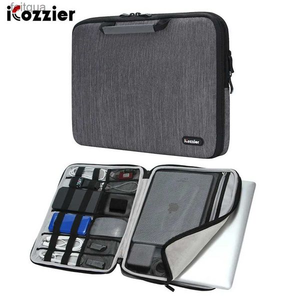 iCozzier 11,6/13/15,6 pouces Poignée Accessoires électroniques Housse pour ordinateur portable Sac de protection pour 13 Macbook Air/Macbook Pro YQ240111