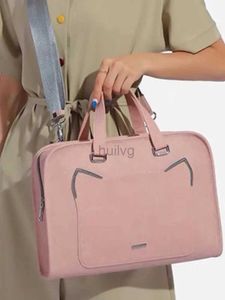 Estuches para portátiles Mochila Ins Bolso de hombro rosa Bolso de manga Bolso impermeable MacBook Air Pro 13.3 14 15.6 16 pulgadas Estuche para PC Maletín de viaje A prueba de golpes 24328