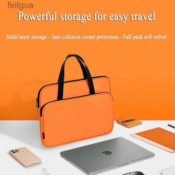 Estuches para portátiles Mochila Bolsa para portátil Funda impermeable para portátil 13,3 14 15 15,6 pulgadas para Macbook M1 Air Pro HP Acer Xiami Huawei Lenovo funda para computadora YQ240111