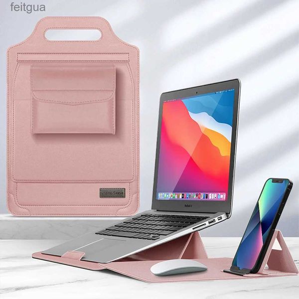 Étuis pour ordinateur portable Sac à dos pour ordinateur portable 5 en 1 avec support pour ordinateur portable avec câble et tapis de souris pour MacBook Huawei Matebook 11 12 13.3 13 14 15 Cover YQ240111