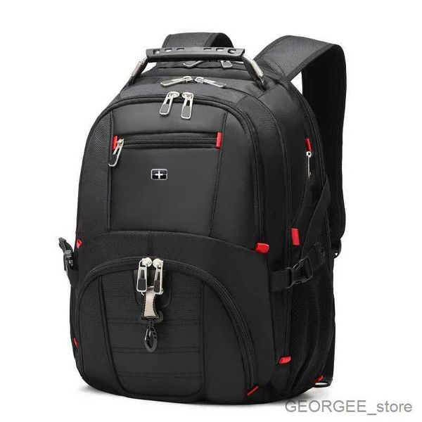 Caisses d'ordinateur portable sac à dos grande capacité sac à dos masculin de voyage mâle voyage multifonction sac à dos USB charge étanche antivol de 17,3 pouces