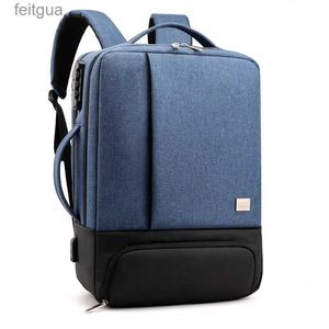 Sac à dos pour ordinateur portable, sac de voyage pour ordinateur portable d'affaires pour hommes, sac à dos pour tablette avec port de chargement USB et verrouillage par mot de passe YQ240111