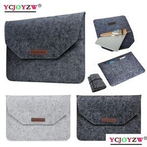 Étuis pour ordinateurs portables Sac à dos Slim Sac pour livre M1 Chip Air Pro 11 12 13 14 15 16 pouces Huawei Computer Fabric Sleeve Er Accessoires Drop Otlfo