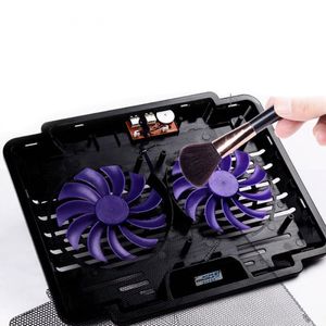 Laptop Cooler Cooling Pad Verstelbare Chill Mat Stand met 2 LED-fans 15.6