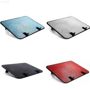 Laptopkoelpads 14 inch gaming-laptopkoeler Dubbele ventilator Twee USB-poorten Hoge snelheid Stille laptopkoelpad Notebookstandaard Metalen ventilator voor laptop L230923