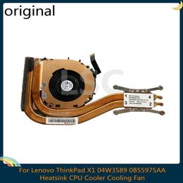 Coussinets de refroidissement pour ordinateur portable LSC ventilateur de refroidisseur de processeur de dissipateur thermique d'origine pour Lenovo ThinkPad X1 Carbon 1st Gen 1 MT 34XX 04W3589 0B559751220l