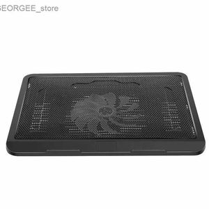 Laptop Cooling Pads N19 Laptop Cooling Base 10/12/14 inch Universal Large Fan Radiator Luminous Cooling Base Pad