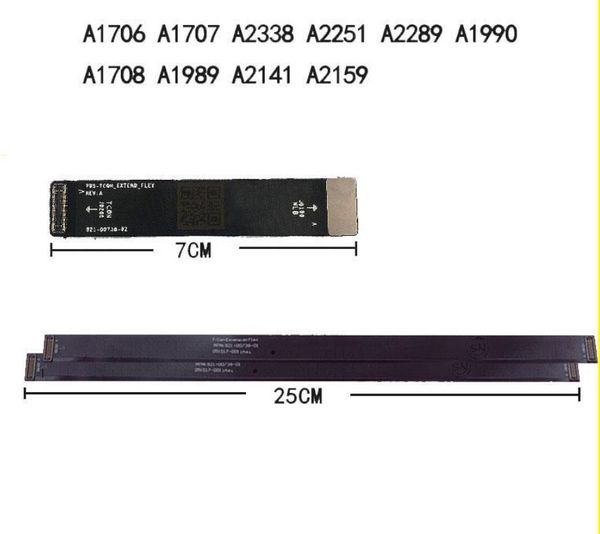 Ordinateur portable pour Macbook Pro Retina A1706 A1707 A1708 A1989 A1990 A2159 A1932 A2179 A2141 A2289 testé câble d'extension d'écran LCD LVDs