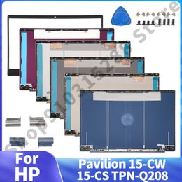 Étui à boîtier d'ordinateur portable pour HP Pavilion 15 CW 15-CS TPN-Q208 LCD Couverture arrière Cortret avant / palmrest / inférieur / Hinges de couvercle Remplacement 240307