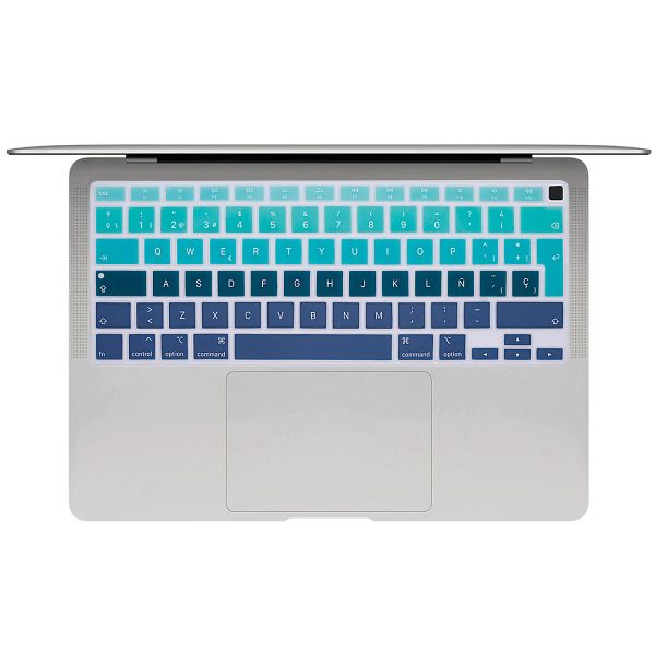 Cubierta de teclado para computadora portátil para MacBook Air 13 M1 2020 Silicone Inglés Teclado Protector Skin para MacBook Air13.3 A2337 A2179