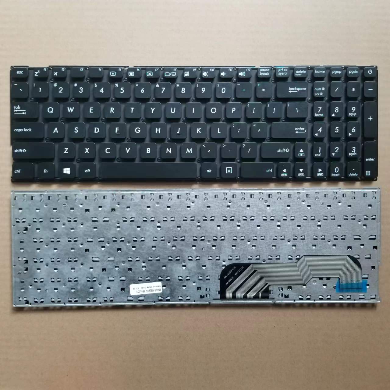 Laptop -tangentbord för ASUS X541 X541SA X541SC X541U X541UA X541UV Series English US Version Without Fram Black White