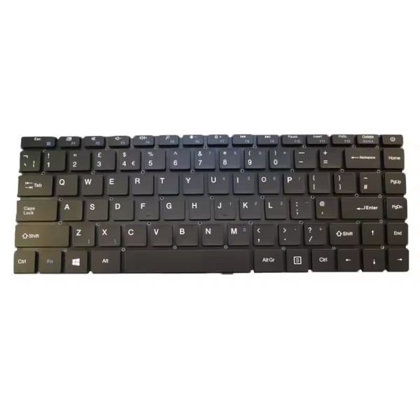 Clavier d'ordinateur portable pour Chuwi Lapbook SE CWI528 CWI547 13.3 Royaume-Uni UK MB3081004 YXT-NB93-93 Black sans cadre Nouveau