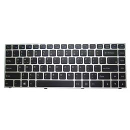 Clavier pour ordinateur portable pour Clevo P640 MP-13C23K0J4303 6-80-P6400-110-1 6-80-P6400-111-1 MP-13C23K0J4306 6-80-N13B0-101-1 MP-13C23K0J430