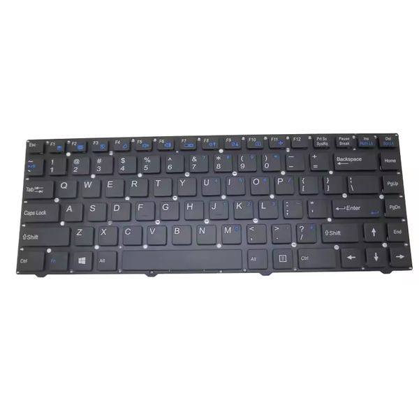 Clavier d'ordinateur portable pour Clevo W540EU MP-12B83US-4306W 6-80-W7400-011 États-Unis US sans cadre W54EU W540AU W540EL W545EL W545E