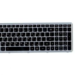 Clavier d'ordinateur portable pour Lenovo Z710 U510 Hebrew HB 25211343 25211374 25211312 avec cadre argenté rétro-éclairé nouveau