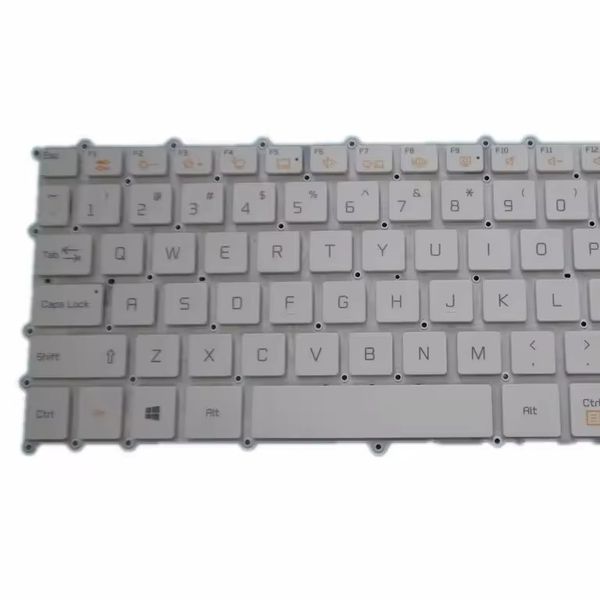 Clavier d'ordinateur portable pour LG 13Z980 13ZD980 SG-91010-XUA AEW73969822 Anglais Us White sans cadre