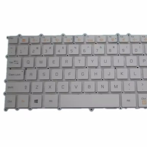 Clavier pour ordinateur portable pour LG 13Z980-B 13Z980-G 13Z980-M 13Z980-T 13ZD980 13ZD980-G 13ZD980-M ANGLAIS US BLANC sans cadre