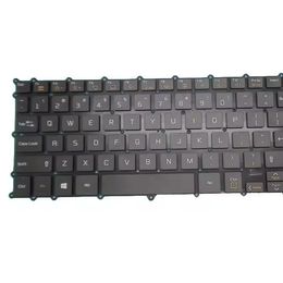 Clavier d'ordinateur portable pour LG 15Z980 15Z980-G 15Z980-H 15Z980-M 15Z980-T 15ZD980 15ZD980-G 15ZD980-H 15ZD980-M Anglais Us Black No Fram