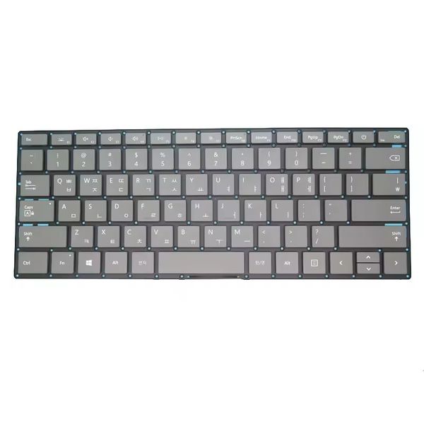 Clavier d'ordinateur portable pour Microsoft Surface ordinateur portable 3 13,5 15 1867 1868 Nordic NE Gray sans cadre