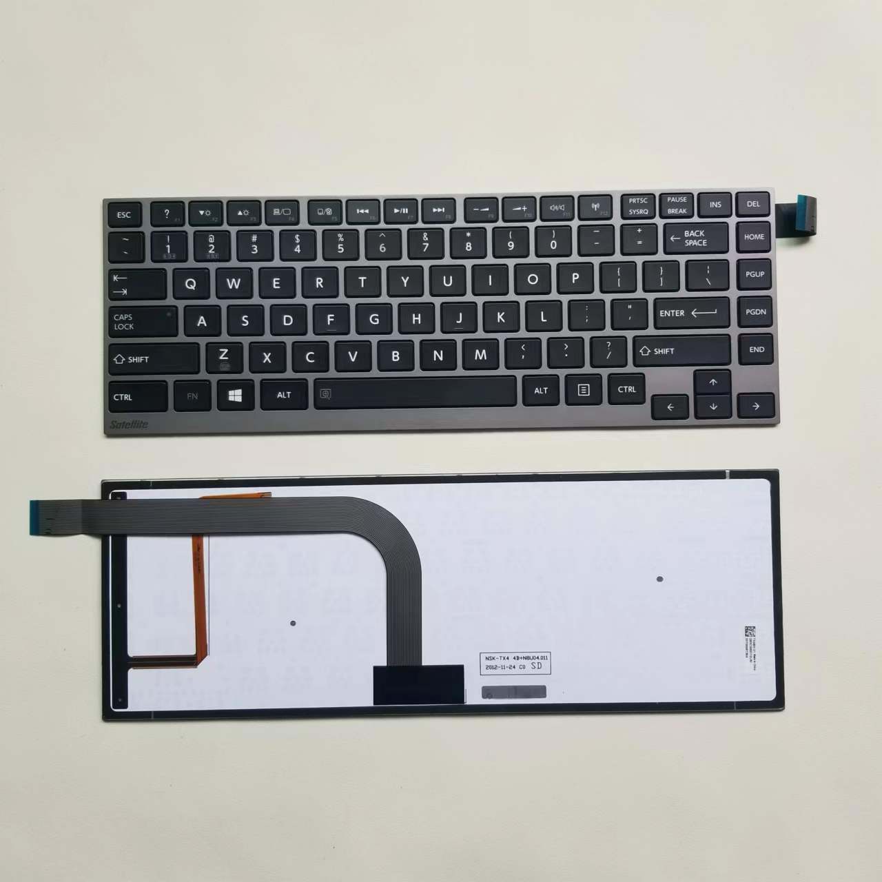 Laptop -tangentbord för Toshiba Satellite U900W -serie Engelska US -version svart med bakgrundsbelyst