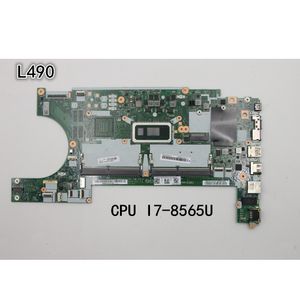 Carte mère d'ordinateur portable pour Lenovo ThinkPad L490/L590, carte mère NM-B931 CPU I7-8565U FRU 02DM266 02DM144