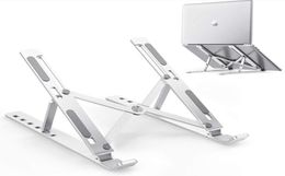 Laptopbevestigingen voor 10156 inch Tabletsaluminum legering Stand 6Positie verstelbare hoogte draagbare houder bureau koeler968754444