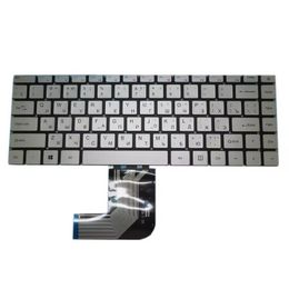 Clavier de version non arrière pour ordinateur portable pour Teclast F7 plus Russian Ru Silver No Frame