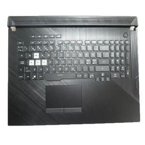 Clavier repose-paume pour ordinateur portable ASUS G731GU-1C, nouveau couvercle noir avec rétro-éclairage avec pavé tactile NE Nordic 90NR01T3-R37ND1 V185062DE1 NE