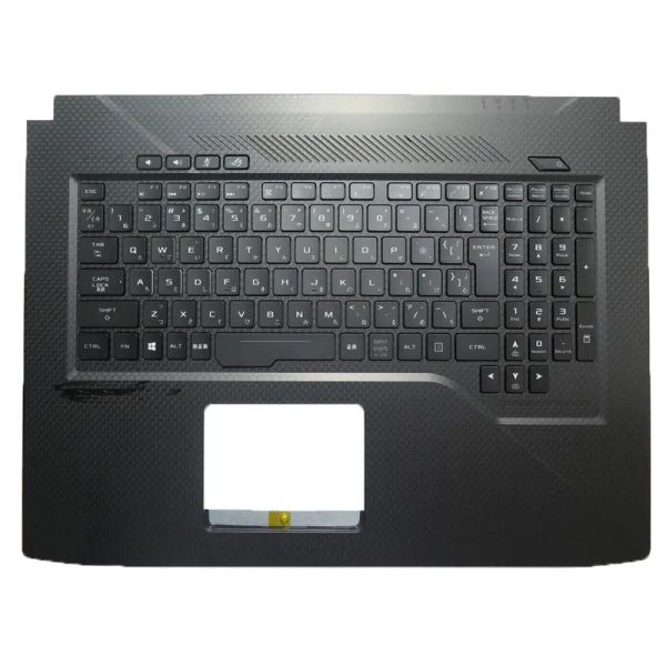 Clavier repose-paume pour ordinateur portable ASUS GL503VM-1D, nouveau couvercle noir rétro-éclairé sans pavé tactile JP japonais 90NB0GL1-R31JP0 V170146DJ1