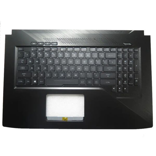 Clavier repose-paume pour ordinateur portable ASUS GL703VD-1B, rétro-éclairé noir, sans pavé tactile, anglais américain et américain