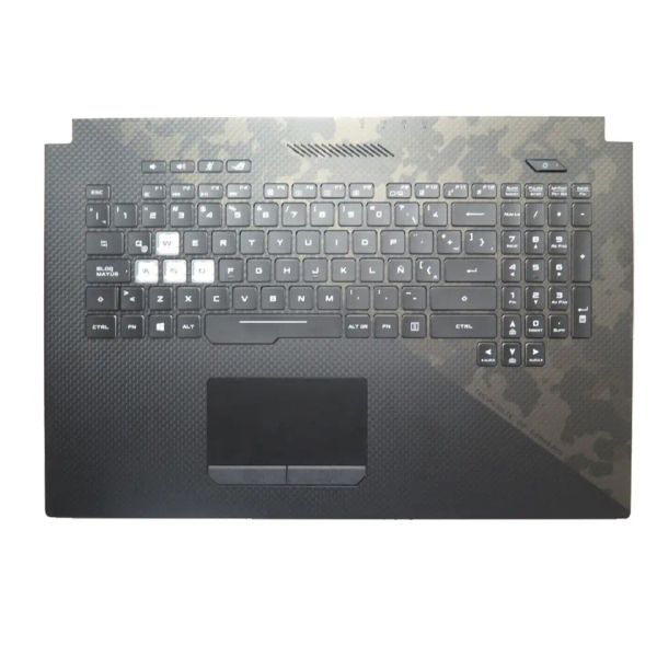 Clavier repose-paume pour ordinateur portable ASUS GL704GW-1A, nouveau, noir, rétro-éclairé, avec pavé tactile, latino-américain, V170162