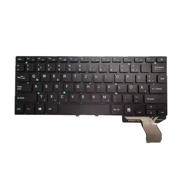 Clavier de remplacement pour ordinateur portable pour YEPO 737A Allemagne GR MB27716008-BZ MB27716014-BZ YXT-NB93-48 Black sans cadre Nouveau version 2 Version 2