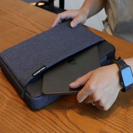 Laptop Sleeve Bag Pouch Voor Pro 14 16 Inch Notebook Sleeves Met Handvat Waterdichte Computer Aktetas Voor Matebook Hp 231226