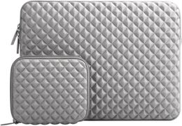 Sleette d'ordinateur portable compatible avec le carnet de carnet de 1316 pouces MacBook Pro Air Diamond Mousse en néoprène Couverture Gray249b6510237