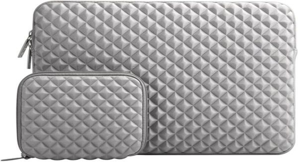 Sleette d'ordinateur portable compatible avec le carnet de carnet de 1316 pouces MacBook Pro Air Diamond Mousse en néoprène Couverture Gray249b7744048