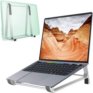 Laptopstandaard voor Bureau [2 in 1] Laptop Verticale standaard, ergonomische aluminium computerstandaard, Laptop Riser Notebook Holder compatibel met MacBook Air / Pro Dell HP Lenovo