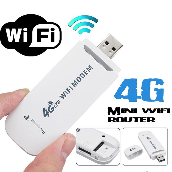 Portátil USB Wi-Fi Módem 4G Router WCDMA Wifi Hotspot Enrutadores desbloqueados con ranura para tarjeta Sim para computadoras portátiles Macbook